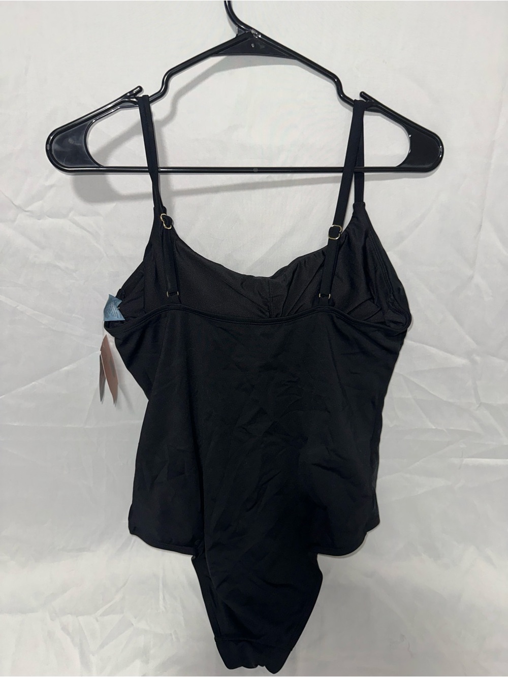 Shade & Shore Black One-Piece Swimsuit with Adjustable Straps - Picture 2 of 3